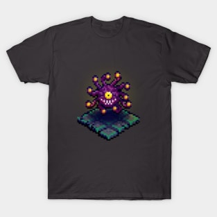 Dungeon Beholder 8 Bit Retro Pixel Art T-Shirt